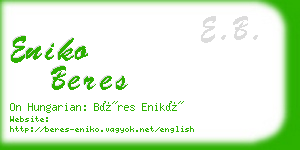 eniko beres business card